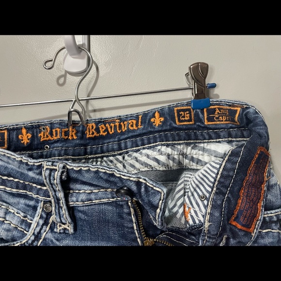 ROCK REVIVAL denim capri jeans 26 - Picture 5 of 7